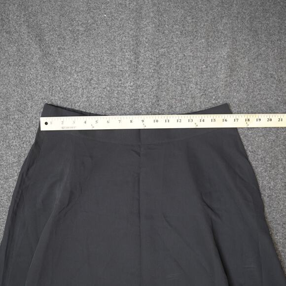DKNY Full Skirt Maxi Black Formal Tailored Sz 14 NWT Minimalist Flowy Feminine - Picture 3 of 15